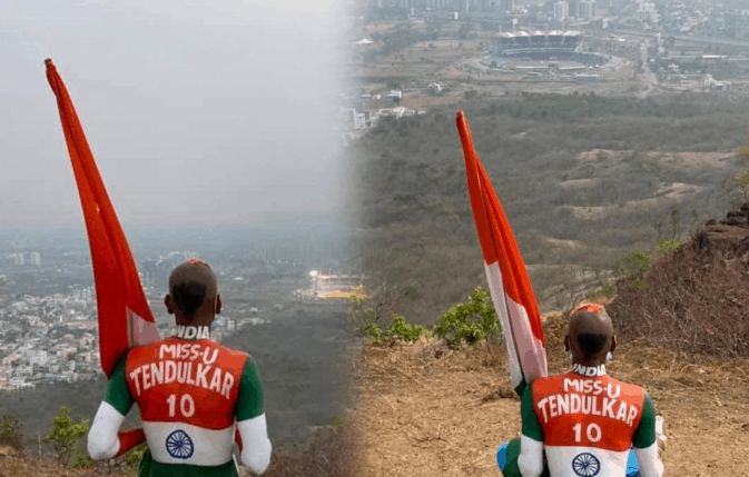 Barred from Stadium, Sachin Tendulkar’s biggest fan Sudhir sits atop hill to watch IND vs ENG ODI series