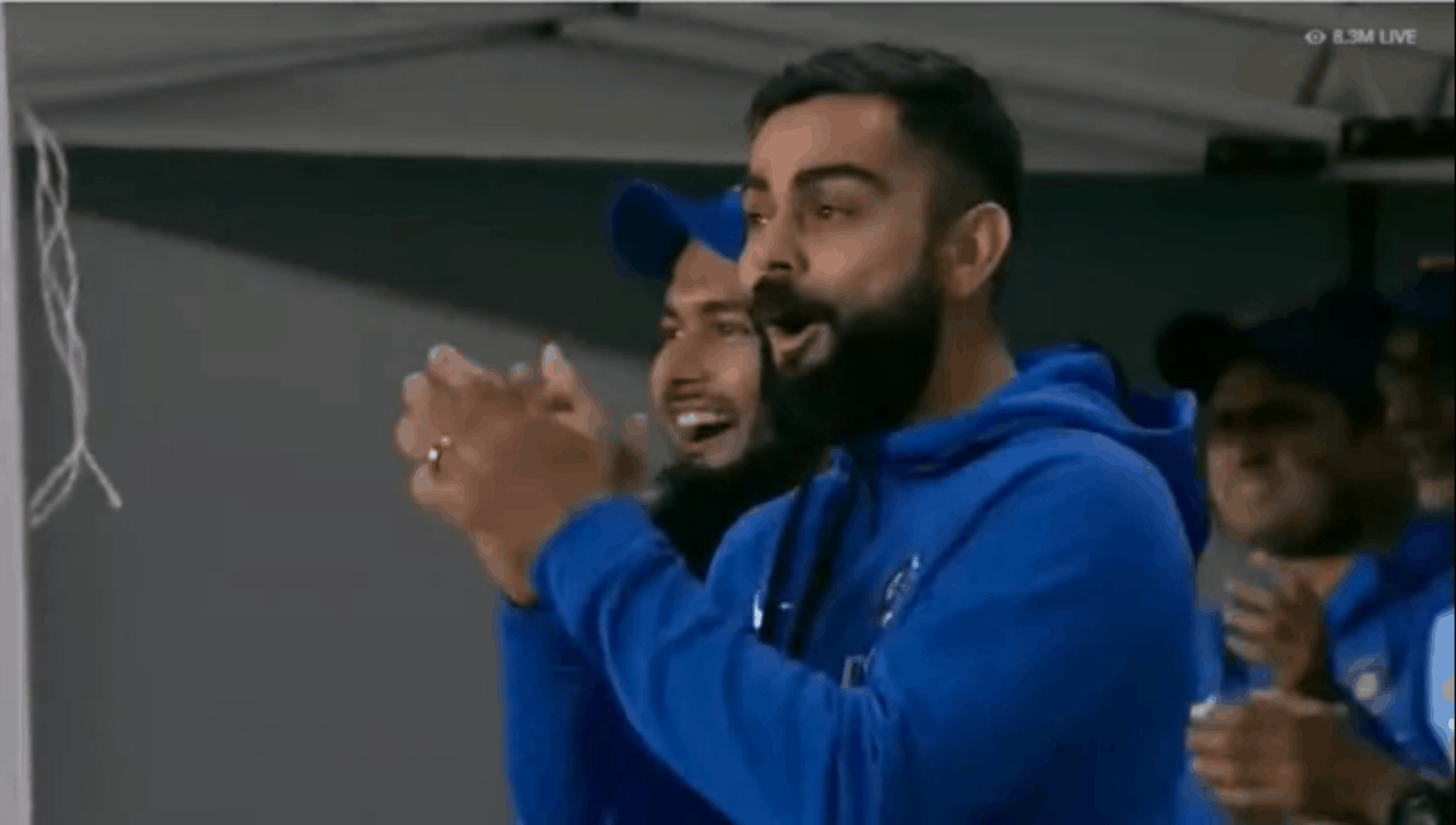Watch: Virat Kohli’s priceless reaction to Navdeep Saini’s outrageous six over cover