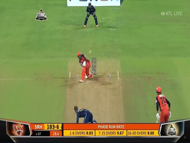 Shashank Singh IPL 2022 GT vs SRH live score Watch Shashank Singh hattrick of sixes Shashank Singh Stats Gujarat Titans vs Sunrisers Hyderabad