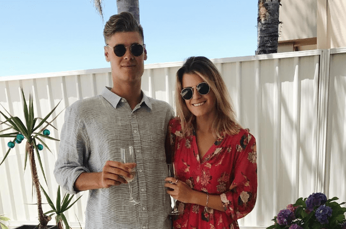 Spencer Johnson-with his girlfriend