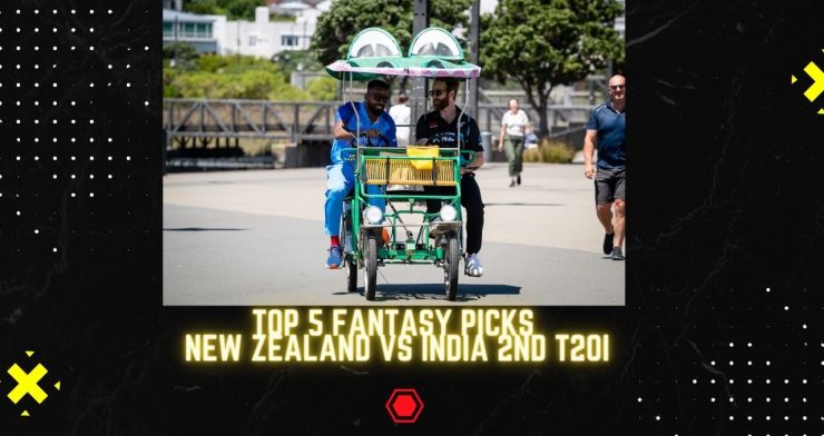 Top 5 Fantasy Picks for New Zealand vs India 2nd T20I
