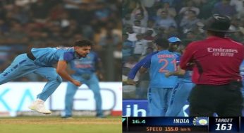 Umran Malik Fastest Ball: India’s fastest bowler Umran Malik Bowling Speed 155 kmph in IND vs SL 1st T20I