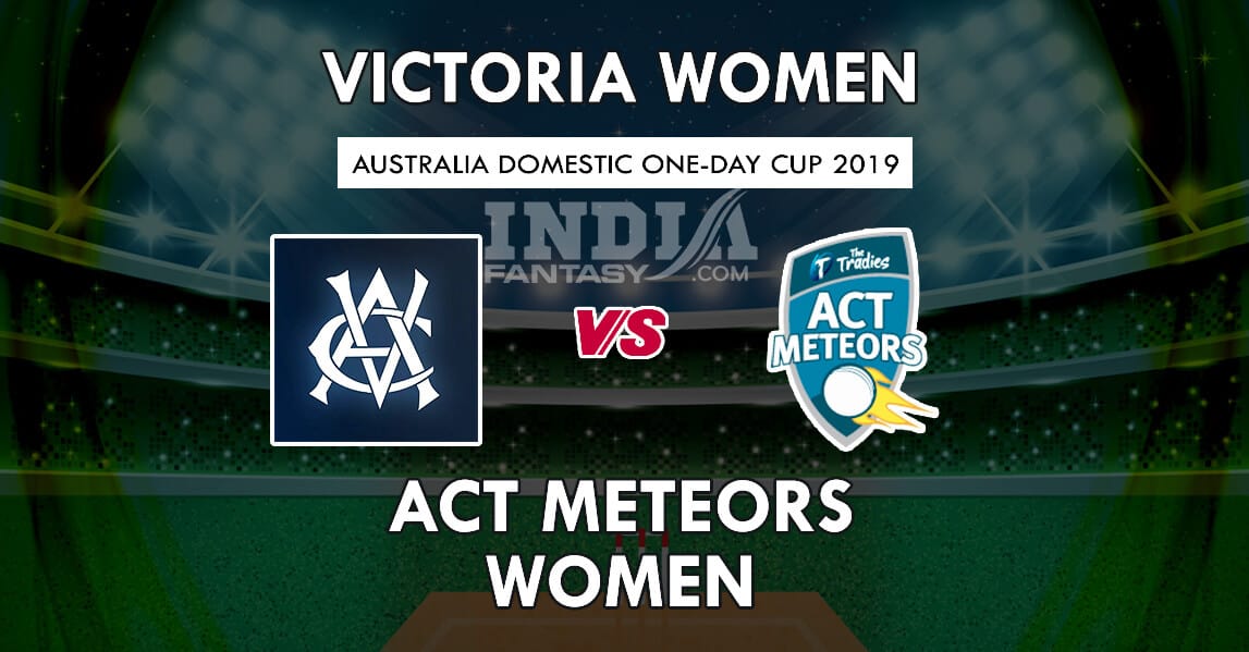 VCT-W vs AM-W Dream11 Match Prediction | Victoria Women vs ACT Meteors Aussie Women ODD Squads, Fantasy Team News