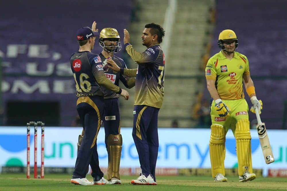 Varun chakravarthy sunil narine ipl 2020 kkr vs csk