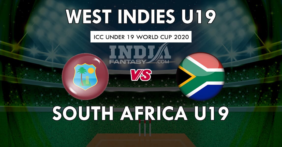 WI-U19 VS SA-U19 Dream11