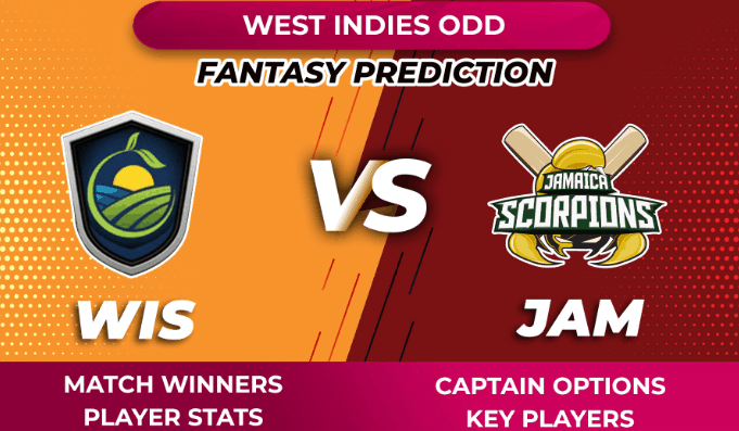 VIDEO: WIS vs JAM  Dream11 Windward Islands vs Jamaica Scorpoins Pride Prediction Tips Captain Options Player Stats