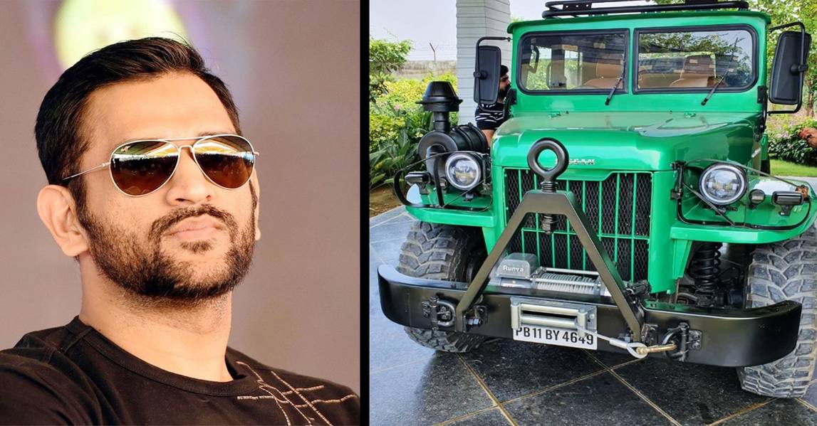 Watch the video of Dhoni’s new love Nissan Jonga 1- a Jeep built for the Indian Army