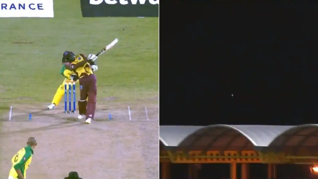 West Indies vs Australia Dwayne Bravo One-Handed SIX