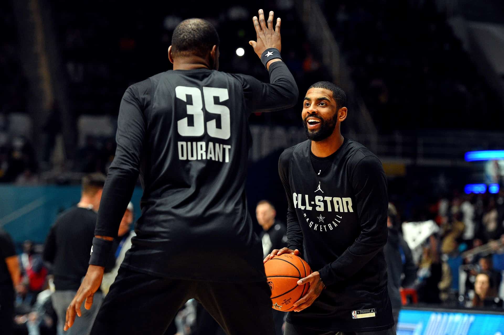 Durant and Irving are not with the Nets in Orlando.