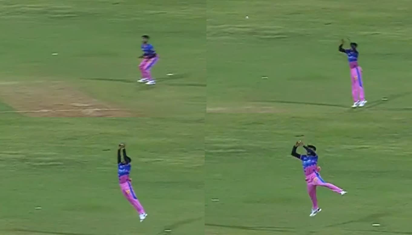 Spectacular Sakariya Catch sends Dinesh Karthik Back – WATCH