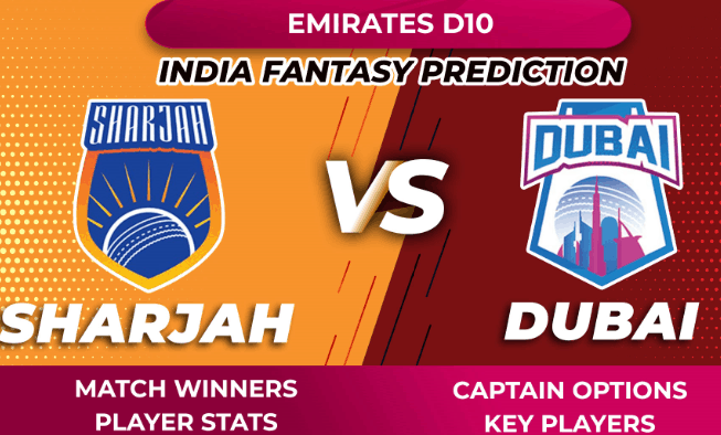 VIDEO: SHA vs DUB Dream11 Sharjah vs Dubai Emirates D10 Prediction Tips Captain Options Player Stats