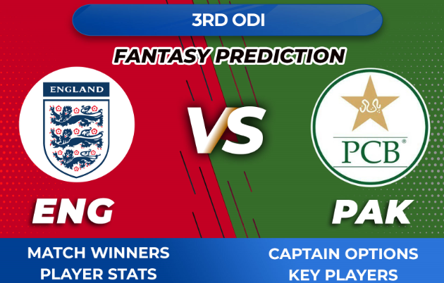 Video: ENG vs PAK Dream11 England vs Pakistan 3rd ODI Prediction Tips Captain Options Stats