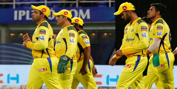 Chennai Super Kings winning moment