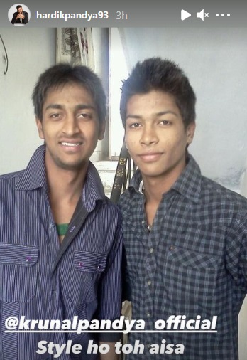 hardik pandya old photos