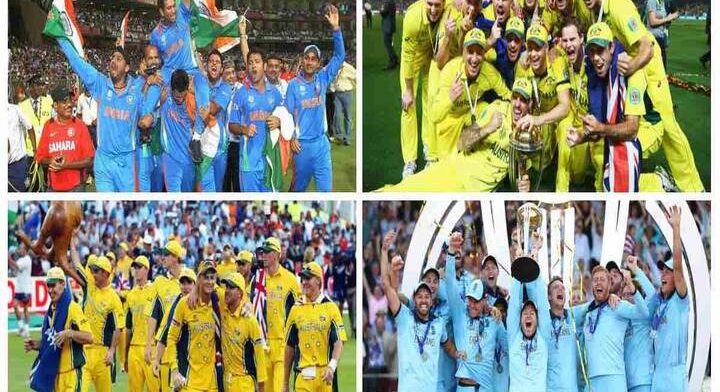 ODI World Cup Winning Teams