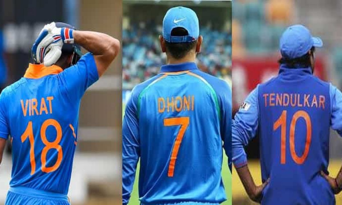 1 to 100 jersey number in cricket