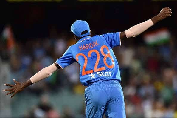 Hardik Pandya jersey number