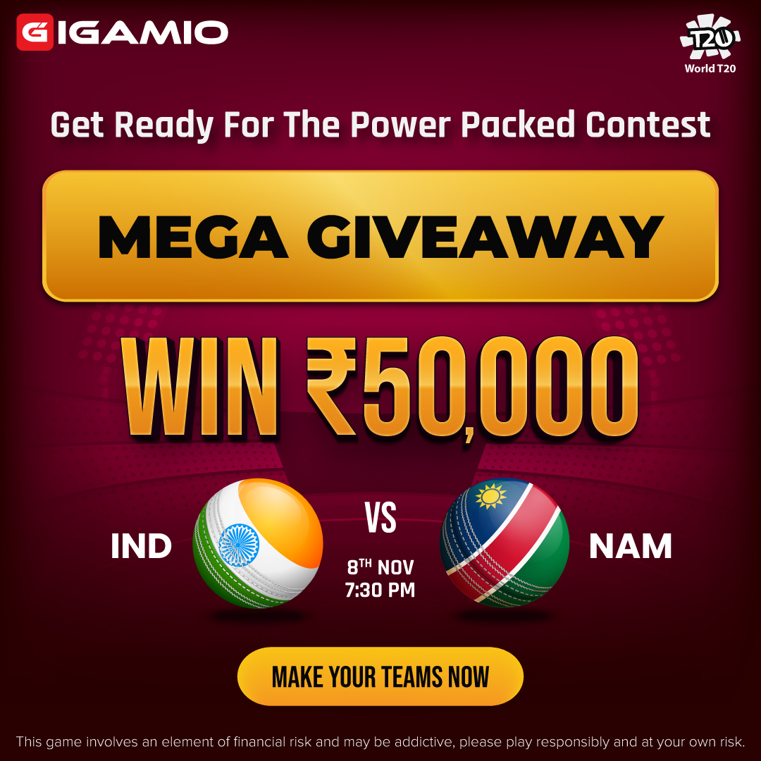 IND vs NAM iGamio Mega Giveaway