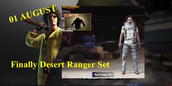 PUBG Redeem Code for Today 1 August; Unlock Desert Ranger Set & Duelist Set