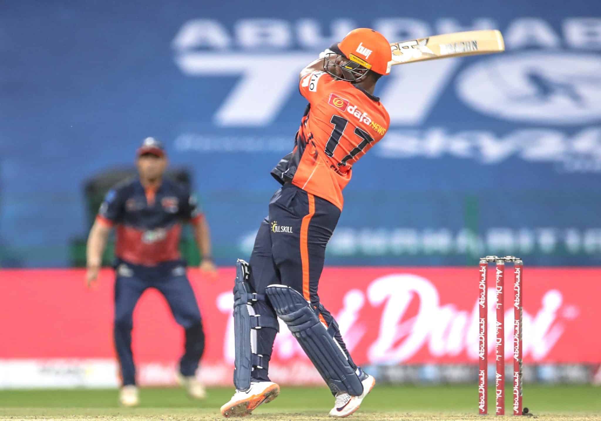 Abu Dhabi T10: Evin Lewis smashes 33 runs in an over off Muktar Ali- WATCH