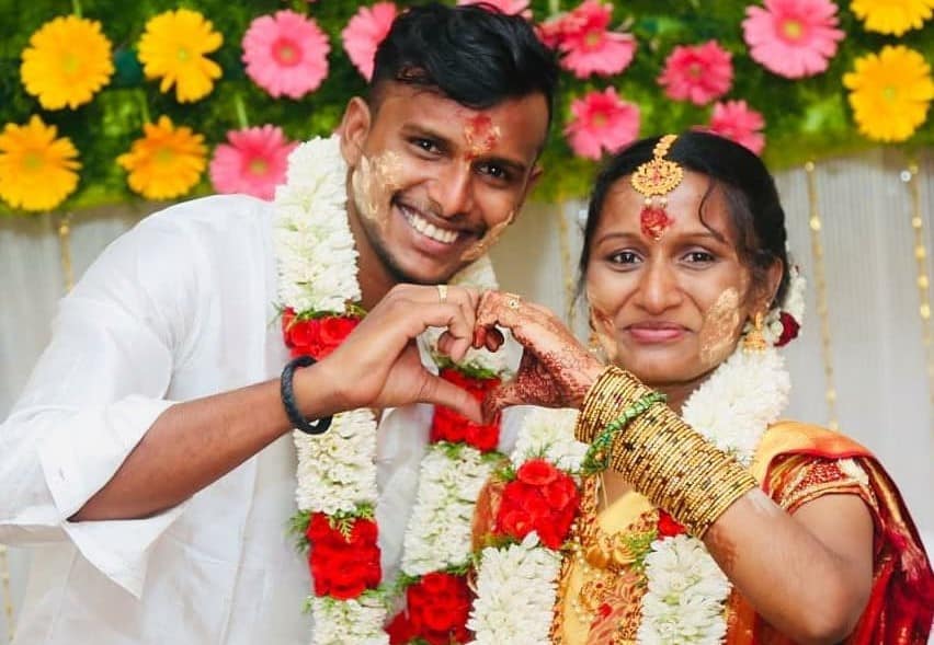 who is the wife of T Natarajan