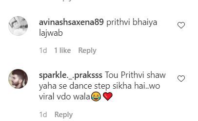 Prithvi Shaw girlfriend Prachi Singh