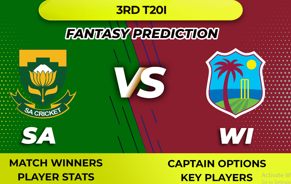 Video: SA vs WI Dream11 Prediction South Africa vs West Indies 3rd T20I Prediction Tips Captain Options Stats
