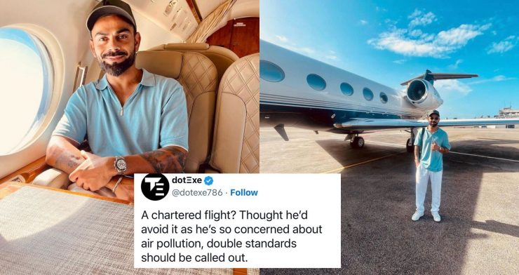 Why is Virat Kohli trolled for flying in Private Jet?